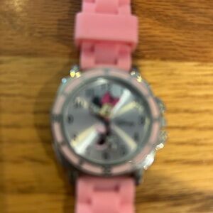 Pink and Silver Women's Watch